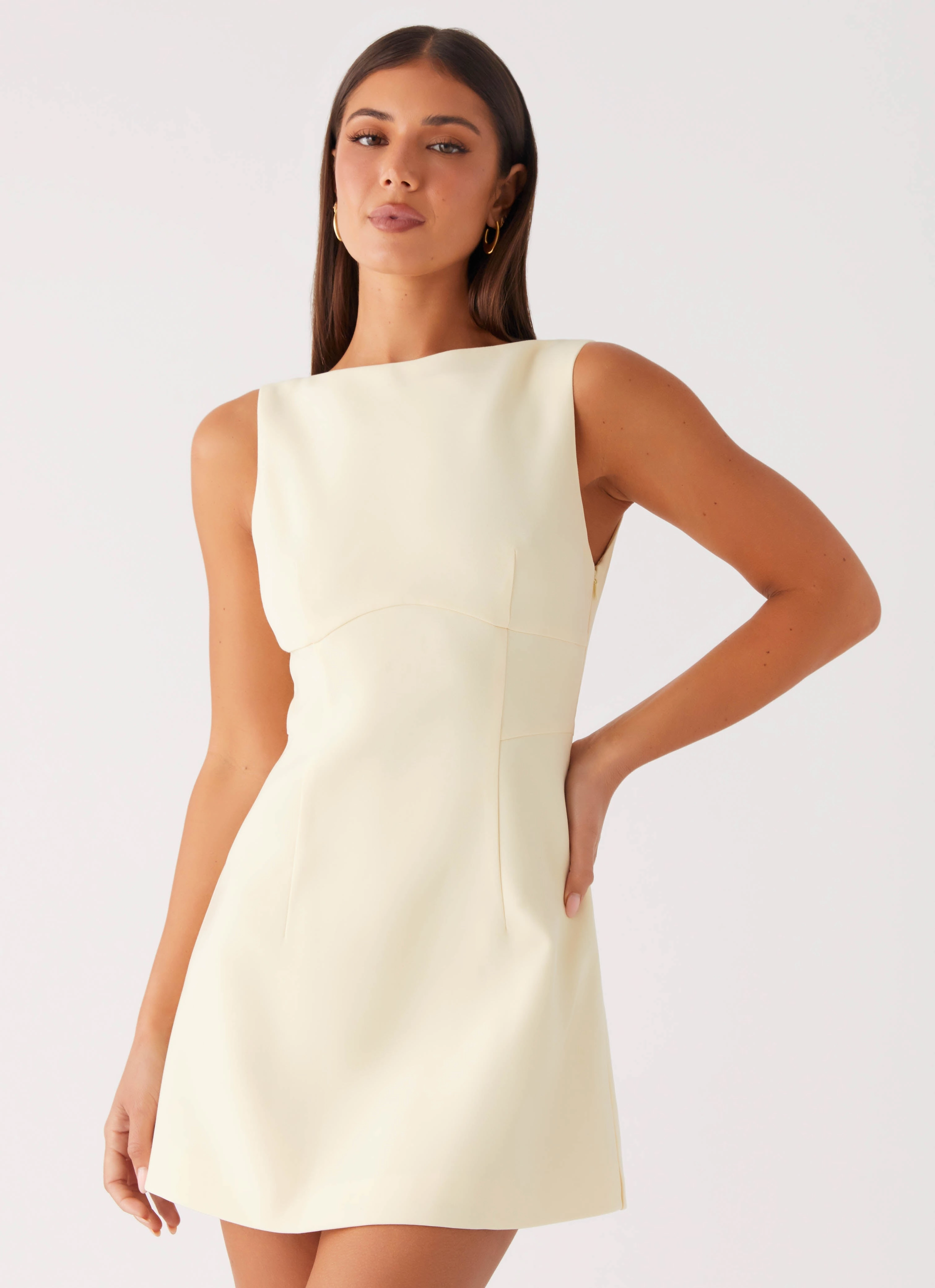 Essential Layer Lulita Mini Dress - Buttercream Yellow