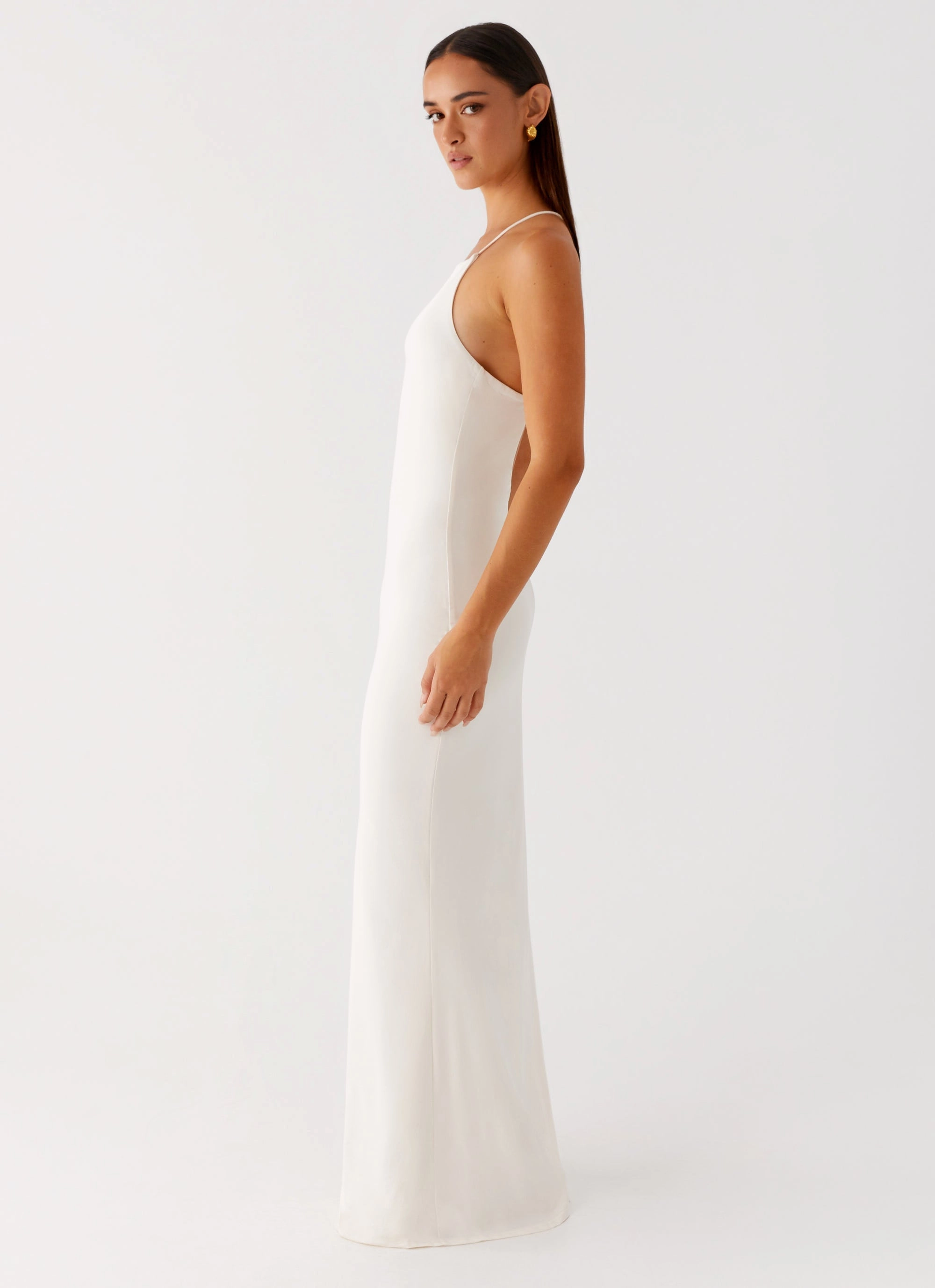 Raffa Pearl Maxi Dress - Ivory Classic Layers