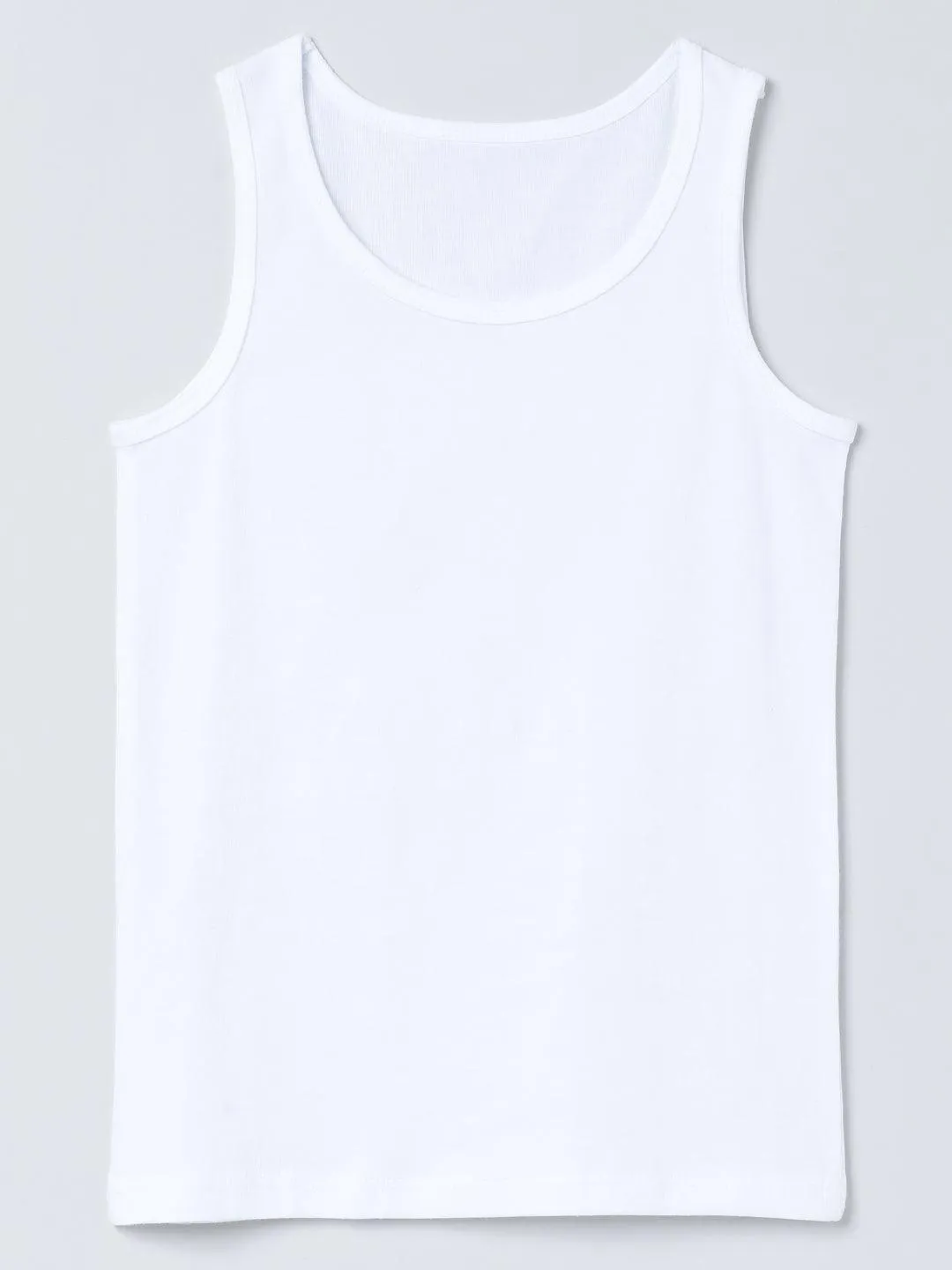 Vest - White Colour (Pack of 3)