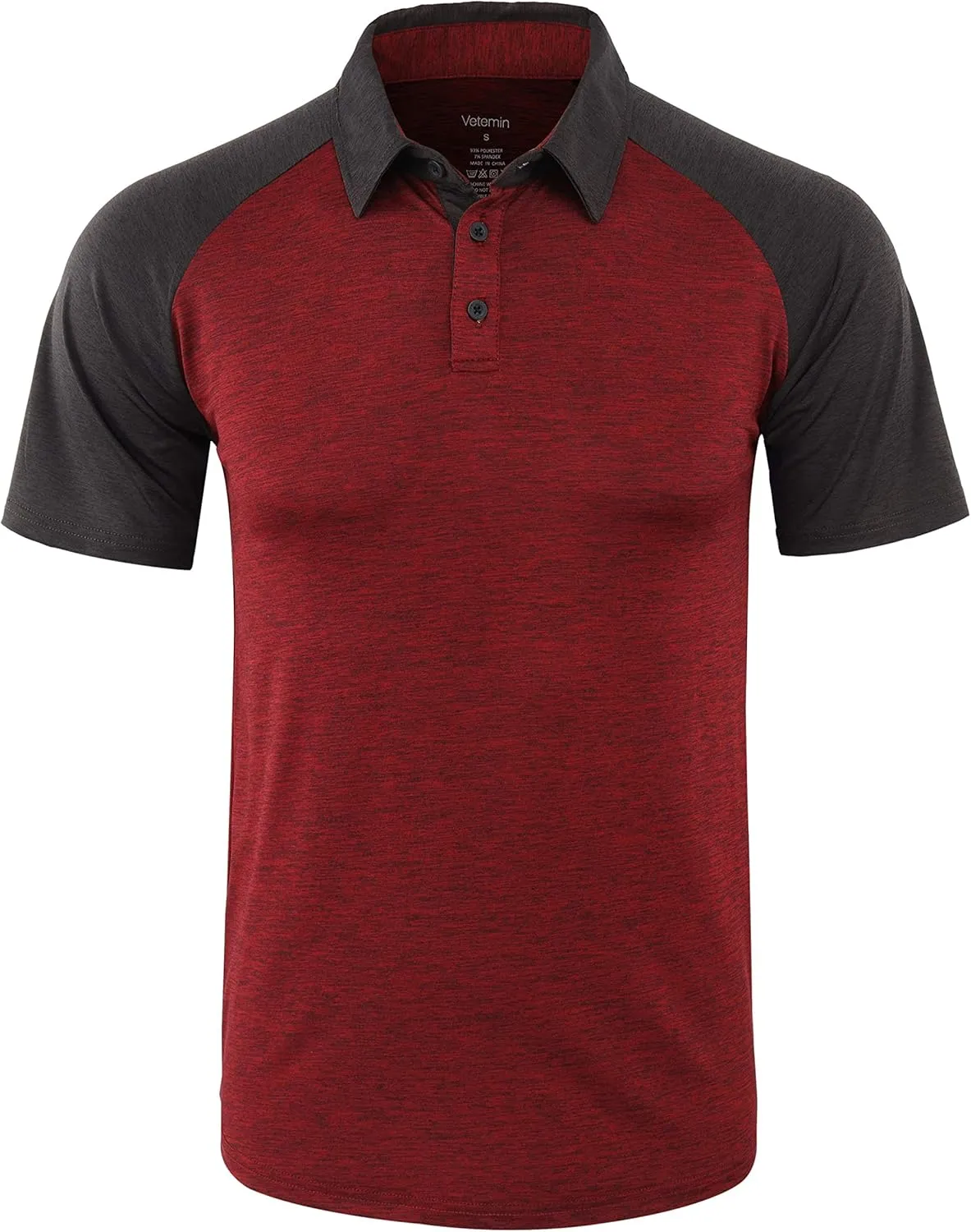 Vetemin Men's Casual Lightweight Quick Dry Athletic Active Sports Outdoors Golf Polo T Shirts