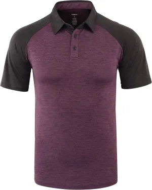 Vetemin Men's Casual Lightweight Quick Dry Athletic Active Sports Outdoors Golf Polo T Shirts