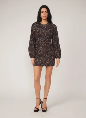 Vibrant Waist Molly Dress in Ditsy Geo Shade Glow Molly Dress in Ditsy Geo