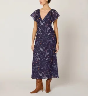 Victoria Midi Dress | Viviana Harmonious Outfit Gathered-Detail Pure Fabric Victoria Midi Dress | Viviana