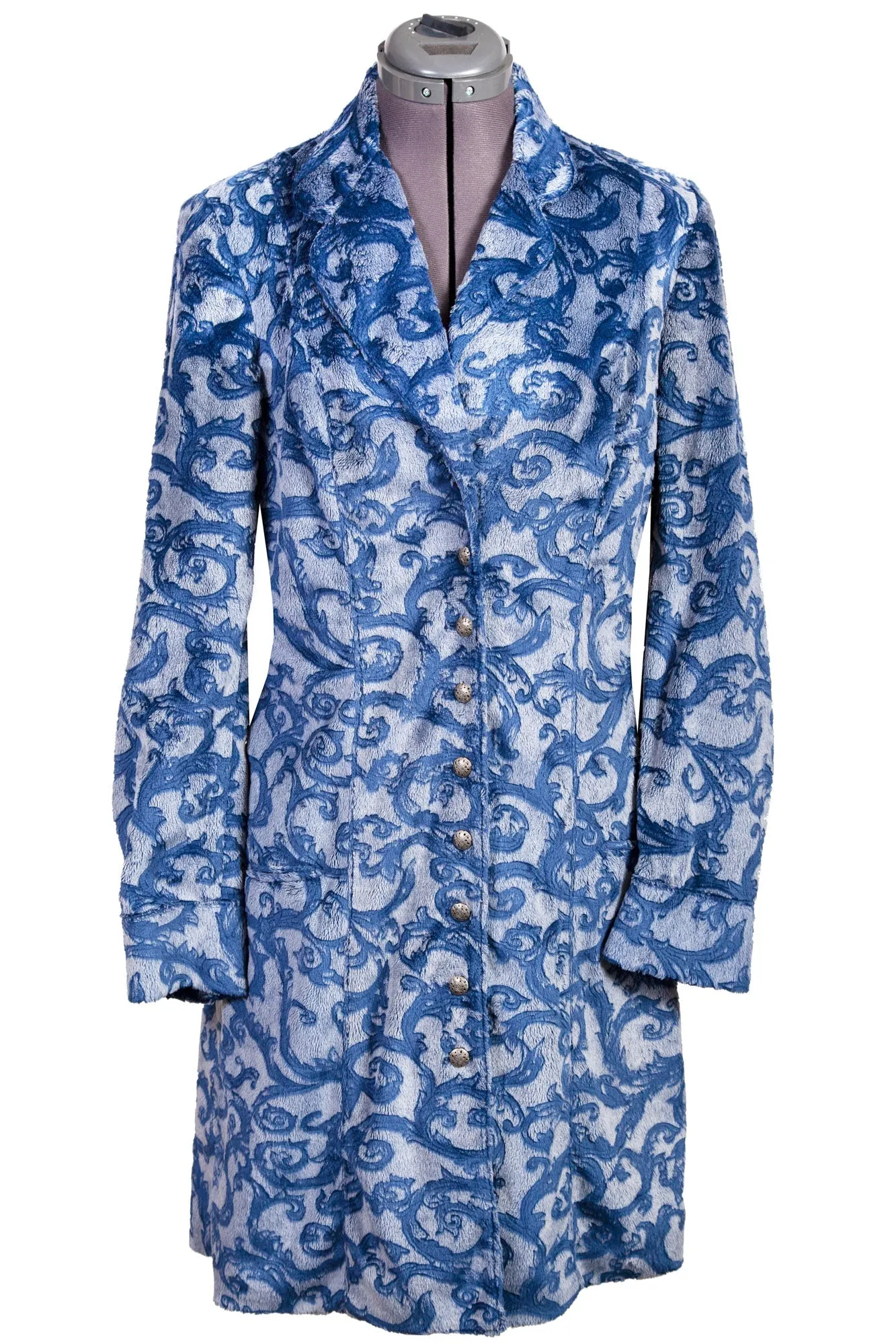 Spring Mood Party Look Classic Scully Womens Blue Polyester Jacquard Jacket