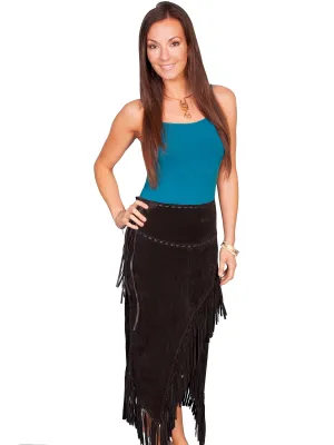 Vintage Line Scully Leather Womens Long Boar Suede Tie Side Fringe Skirt Black Scully Leather Womens Long Boar Suede Tie Side Fringe Skirt Black Evening Stroll Urban Explorer