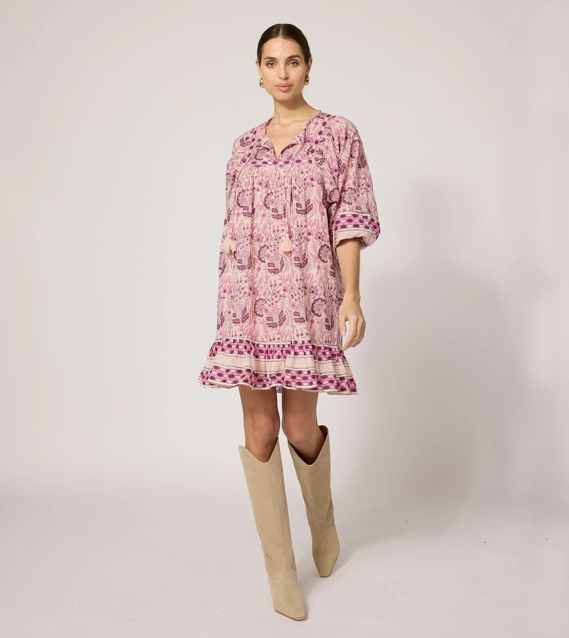 Magdalena Mini Dress | Vintage Rose Smooth Layers