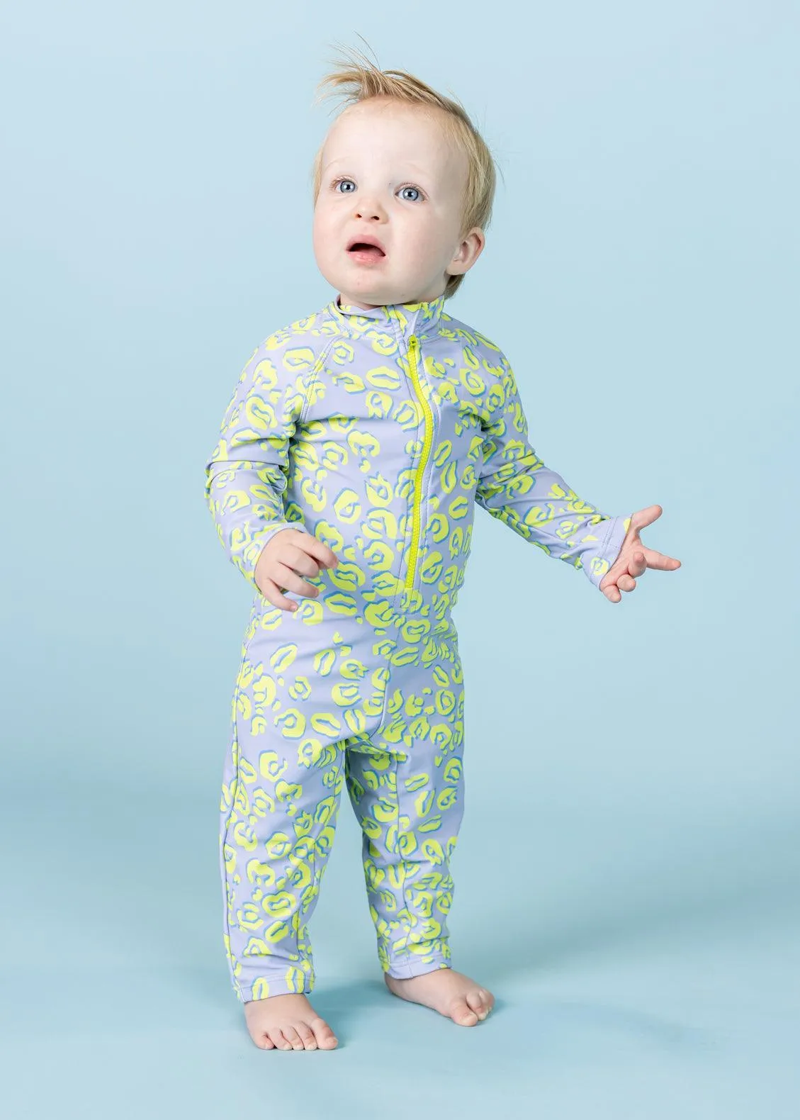 Vivid Cheetah | Baby Rashguard One-Piece (Unisex)