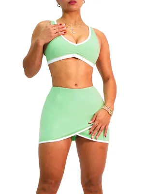 Vogue Sports Bra (Mint)