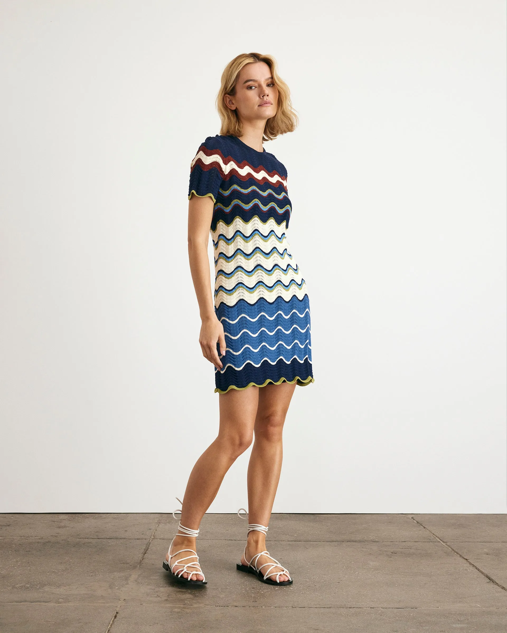 Playful Cut Airy Movement Short Leighton Dress