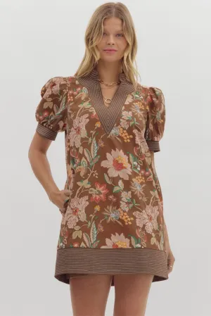 Warm Goods Juliette Floral Mini Dress Juliette Floral Mini Dress Silky Silhouette Everyday Layers