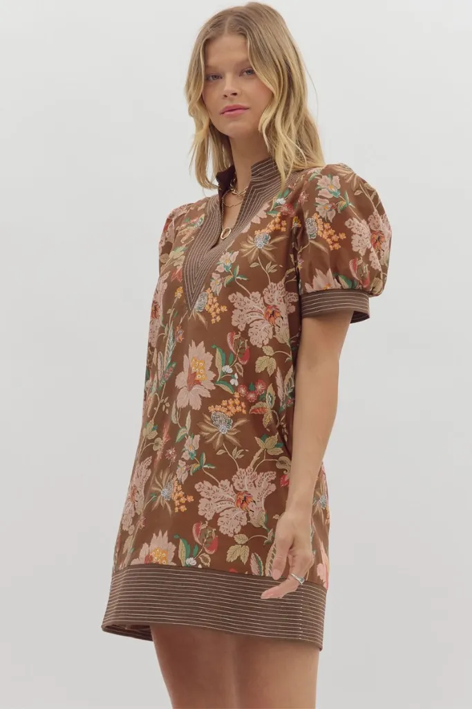 Juliette Floral Mini Dress Simple Flow Refined fit