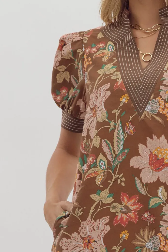 Juliette Floral Mini Dress All-Day Comfort Wear