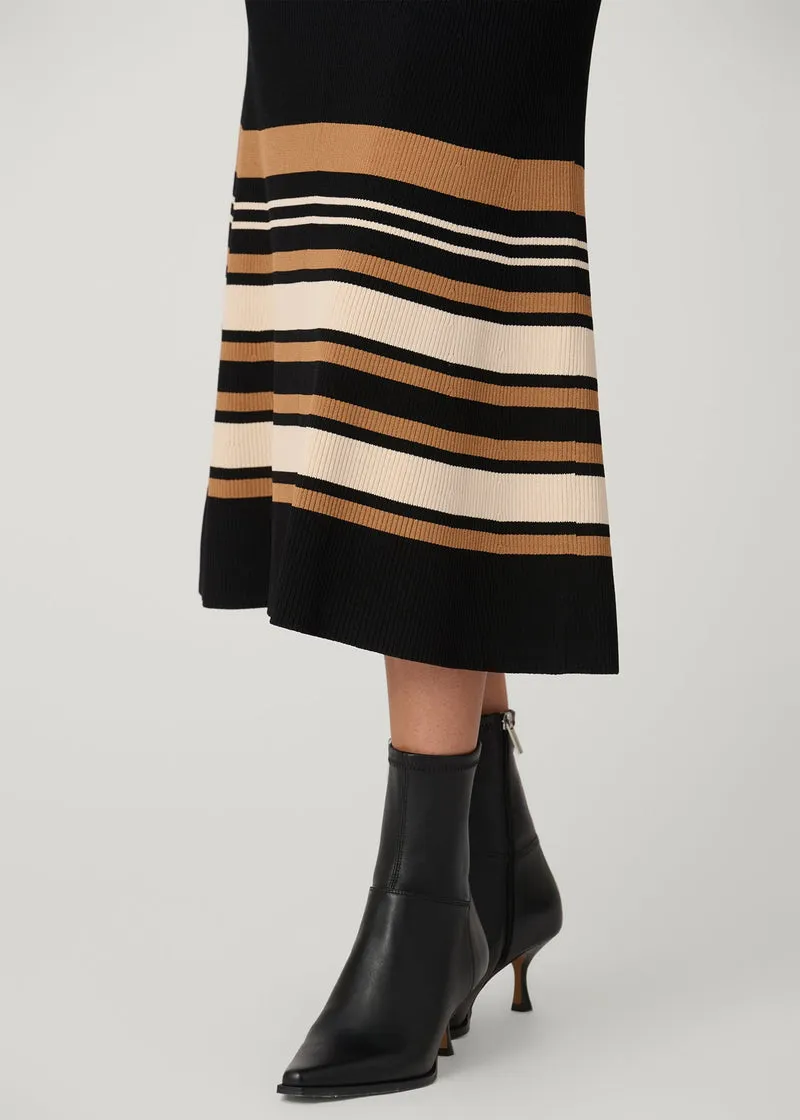 Landon Dress in Jet/Beige/Camel Evening Tone Quick-Dry