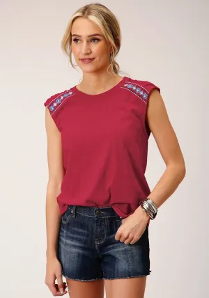 Water-resistant Roper Womens Slub Jersey Raspberry 100% Cotton S/L T-Shirt Roper Womens Slub Jersey Raspberry 100% Cotton S/L T-Shirt Winter Collection Solid Hue