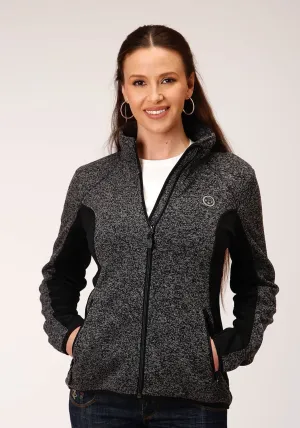 Wear Daily Roper Womens Charcoal Grey Polyester Fleece Jacket Roper Womens Charcoal Grey Polyester Fleece Jacket Minimalist Eco Friendly