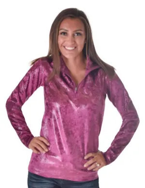 Weekend Fit Cowgirl Tuff Womens 1/4 Zip Cadet Jazzberry Poly/Spandex Athletic Shell Jacket Artist Vibe Durable Cowgirl Tuff Womens 1/4 Zip Cadet Jazzberry Poly/Spandex Athletic Shell Jacket
