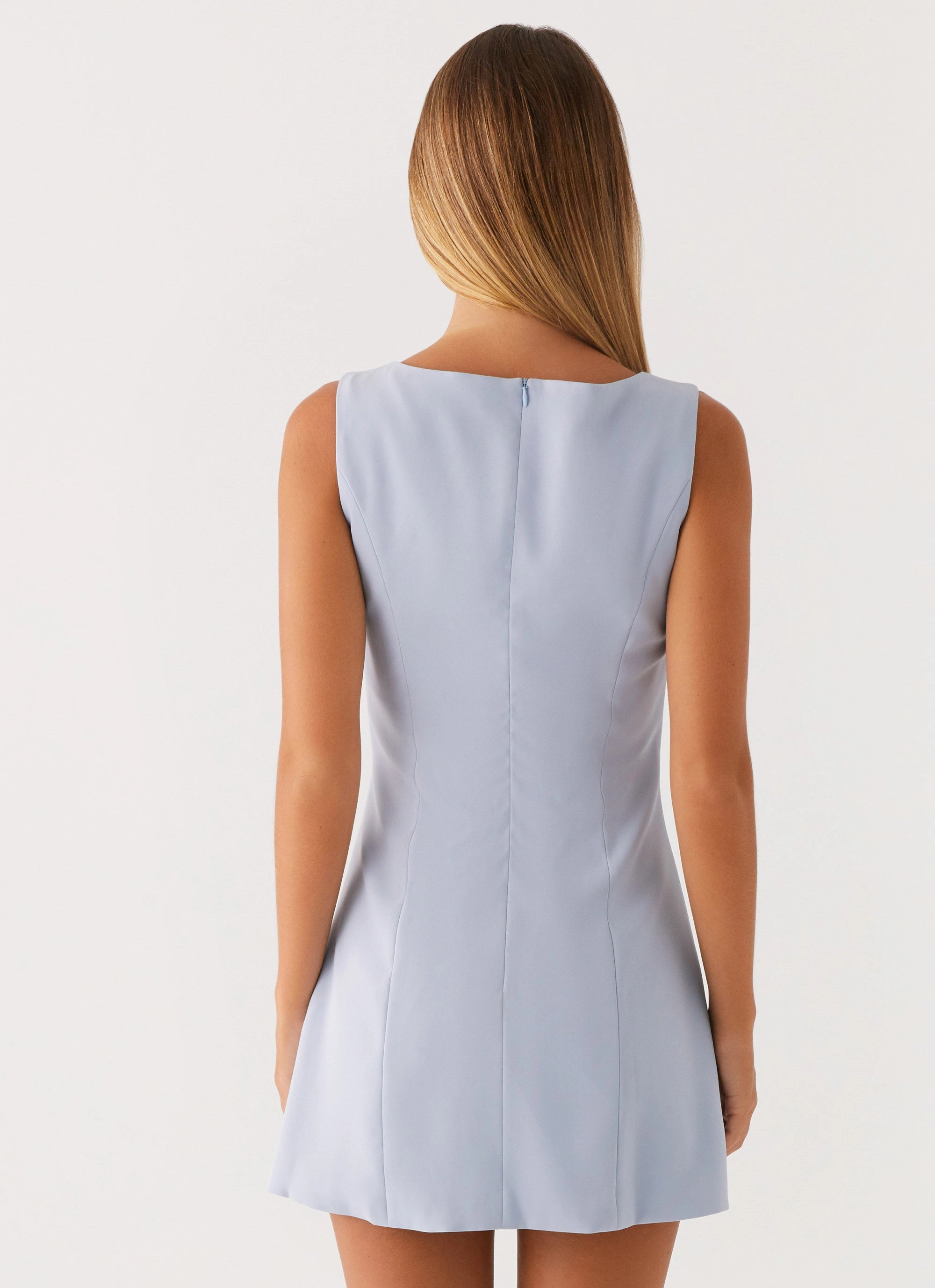 Lucky Charm Mini Dress - Blue Smart Blend All-Purpose Wear