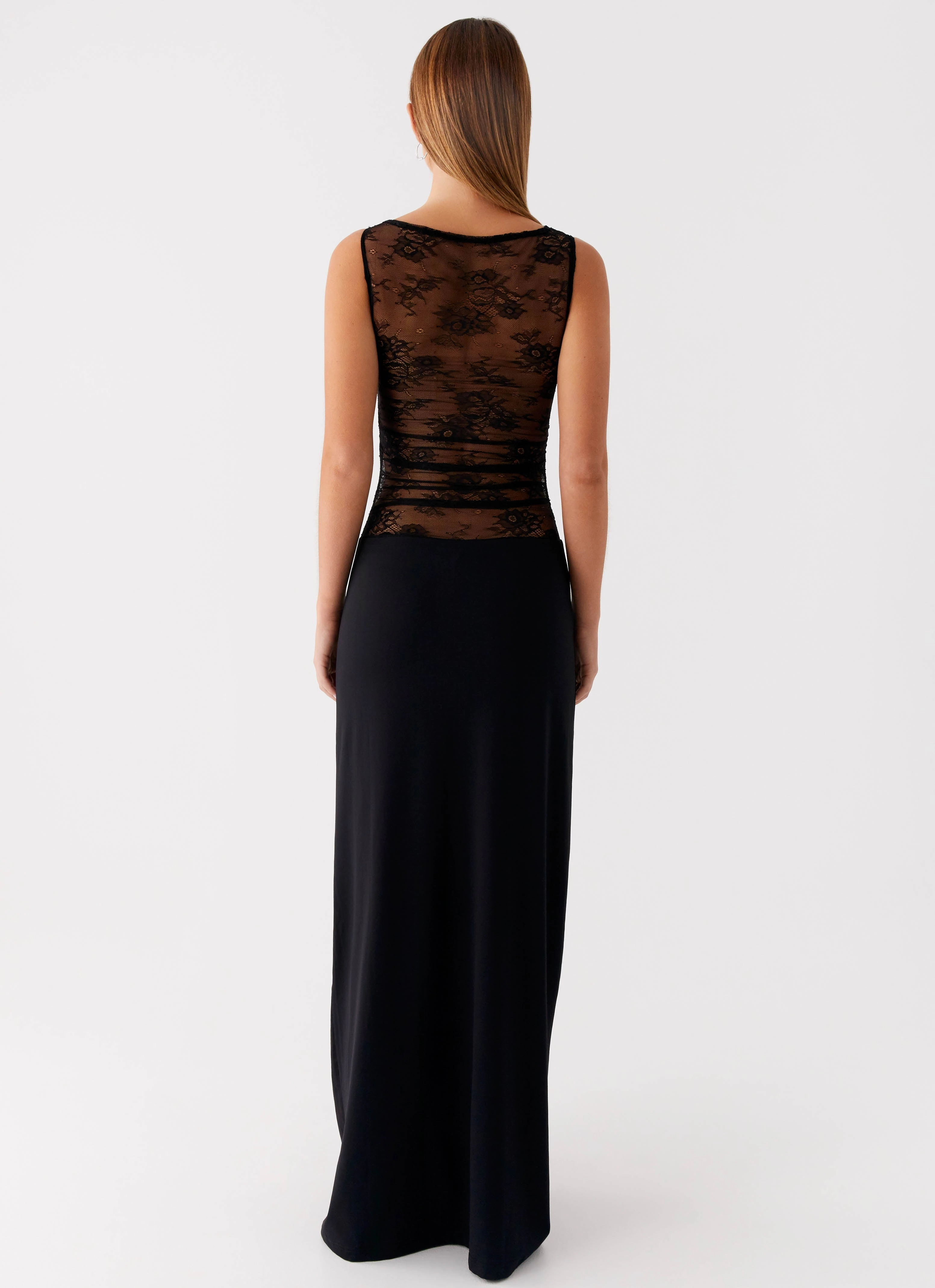 Cozy Vibes Easy Layering Wesley Maxi Dress - Black
