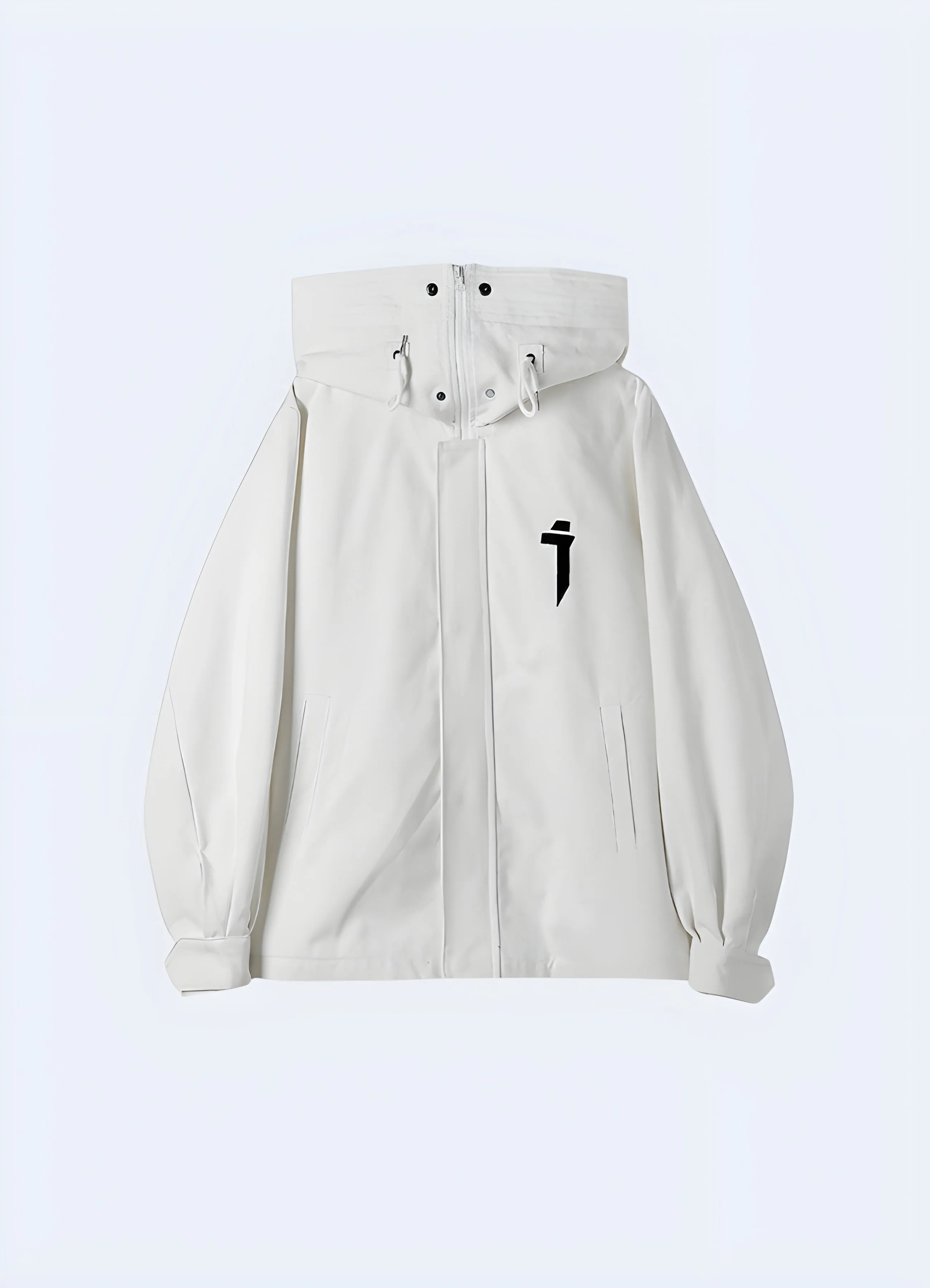 White Women's Techwear Jacket