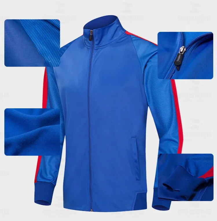 Wholesale Men Gym Training Suits Sportswear Sets with Full Zipper
