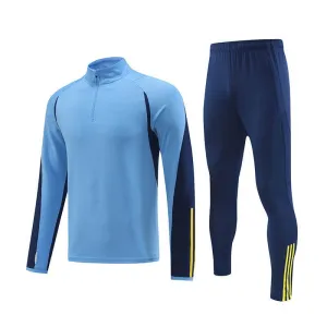 Wholesale Men's Blue Soccer Training Suit