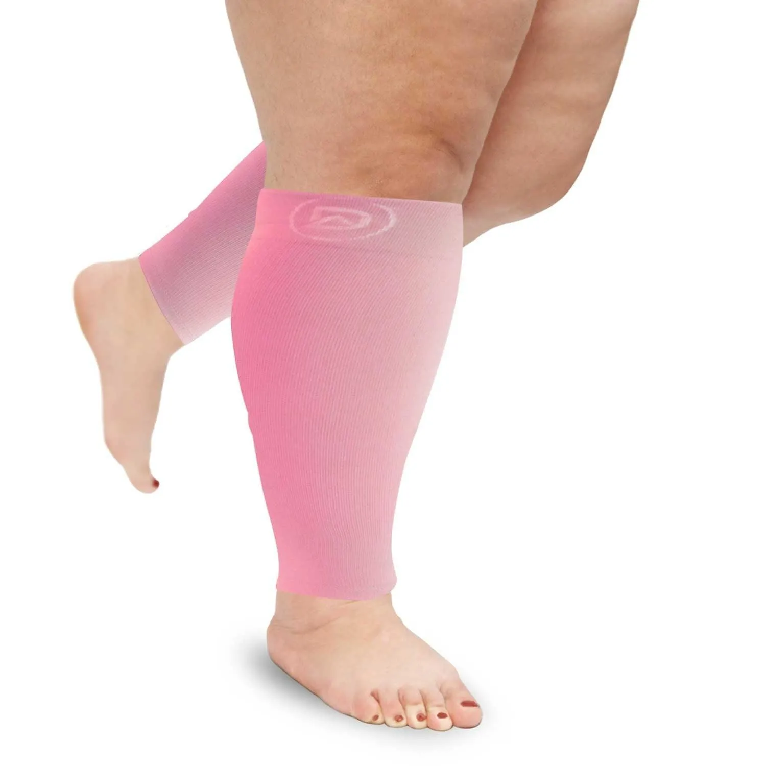 WIDE Calf Compression Sleeves 20-30 mmHg | Plus Size by Dominion Active (1 Pair)