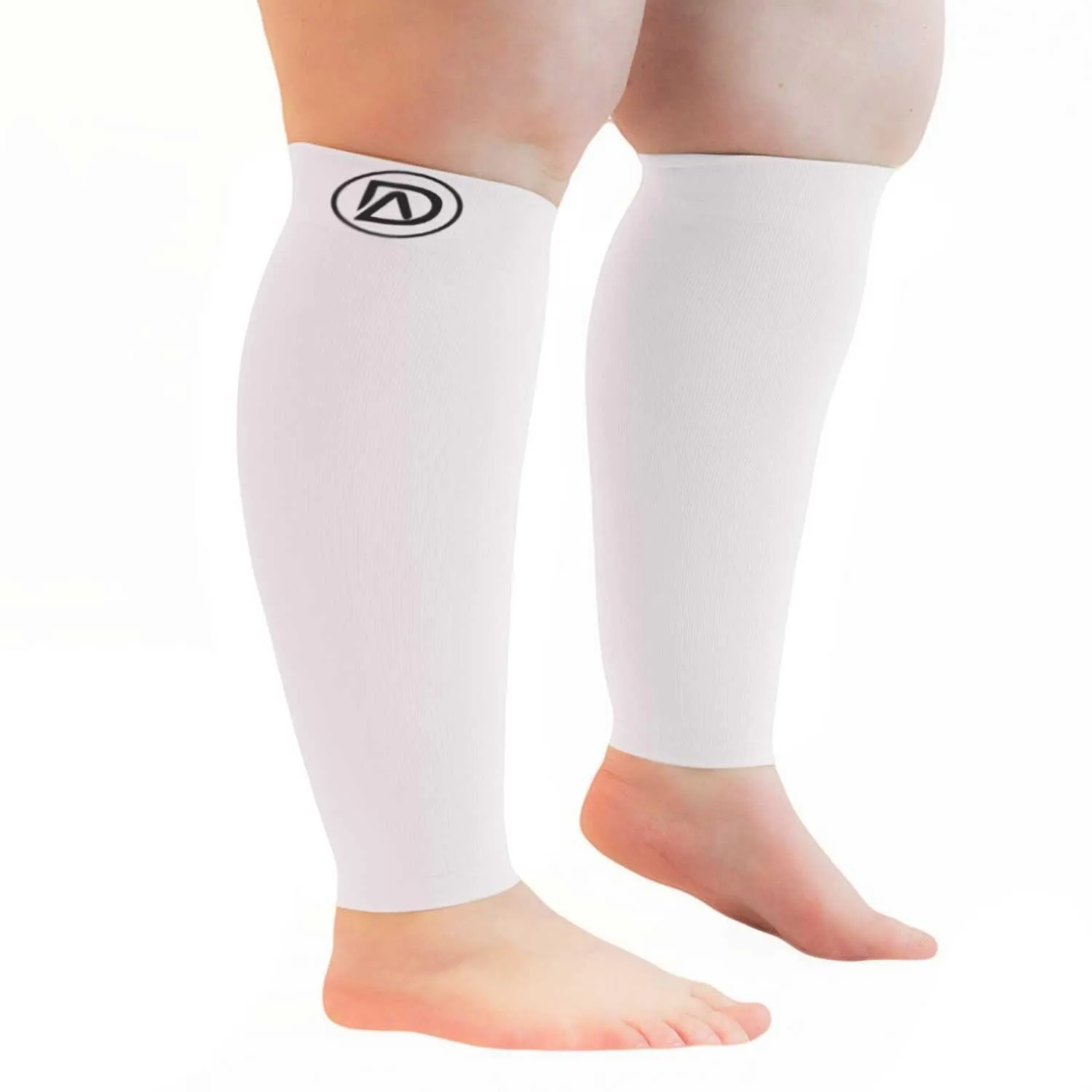 WIDE Calf Compression Sleeves 20-30 mmHg | Plus Size by Dominion Active (1 Pair)