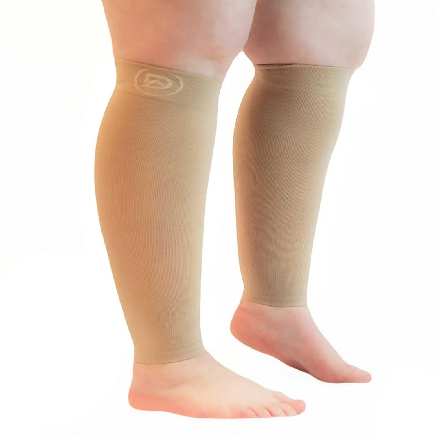 WIDE Calf Compression Sleeves 20-30 mmHg | Plus Size by Dominion Active (1 Pair)