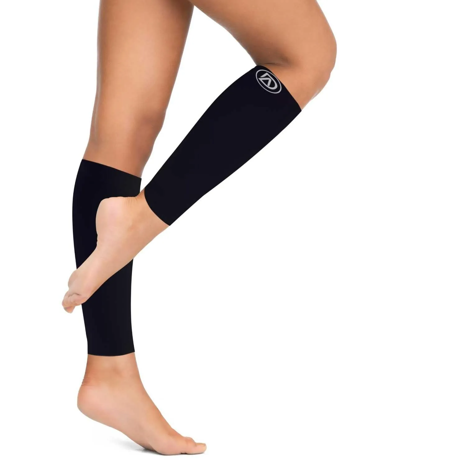 WIDE Calf Compression Sleeves 20-30 mmHg | Plus Size by Dominion Active (1 Pair)