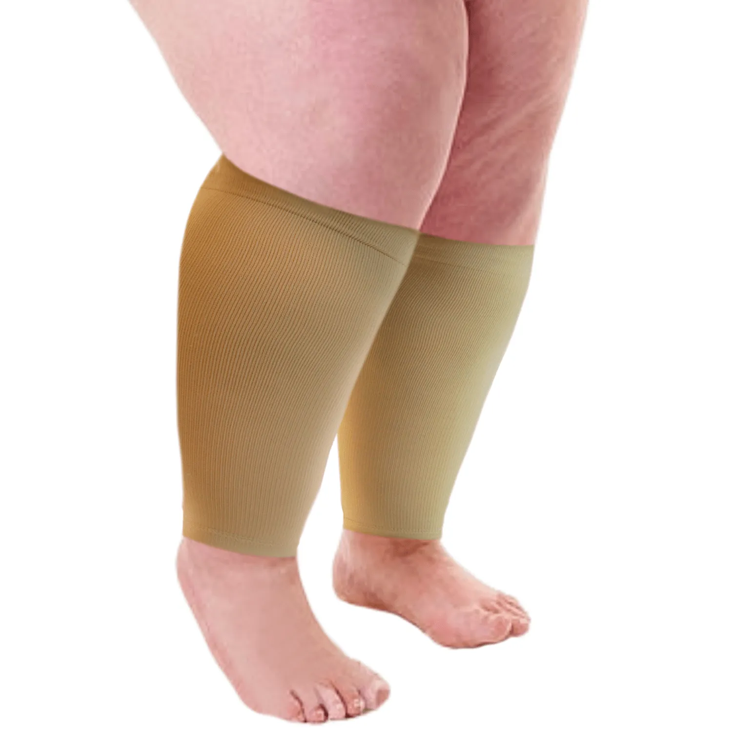 WIDE Calf Compression Sleeves 20-30 mmHg | Plus Size by Dominion Active (1 Pair)