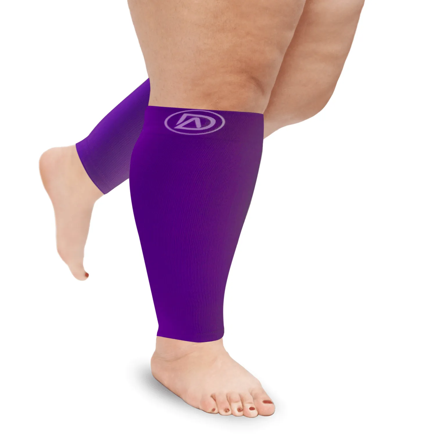 WIDE Calf Compression Sleeves 20-30 mmHg | Plus Size by Dominion Active (1 Pair)