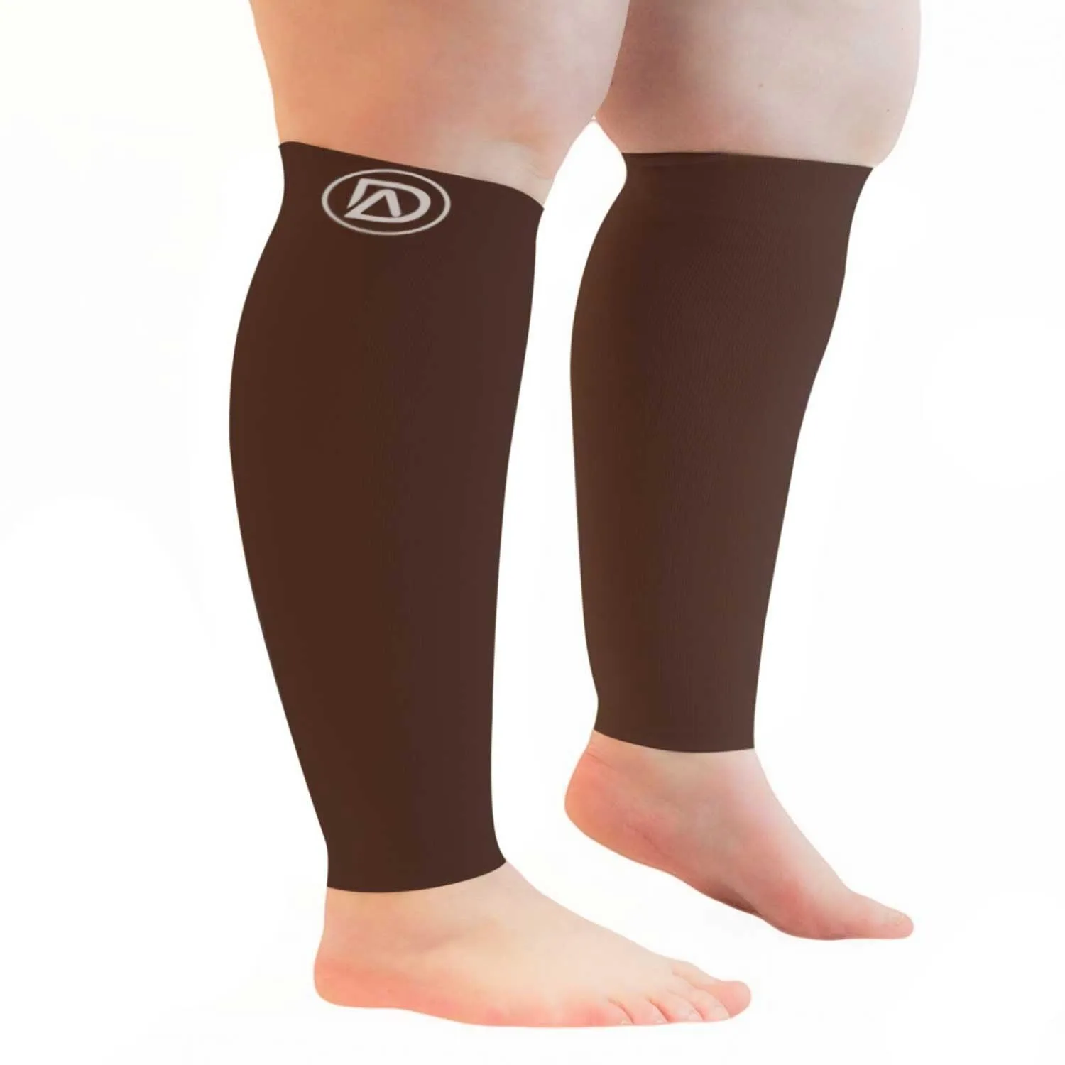 WIDE Calf Compression Sleeves 20-30 mmHg | Plus Size by Dominion Active (1 Pair)