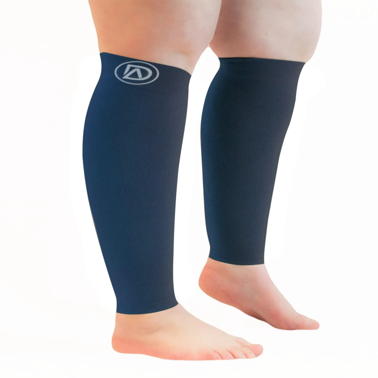 WIDE Calf Compression Sleeves 20-30 mmHg | Plus Size by Dominion Active (1 Pair)