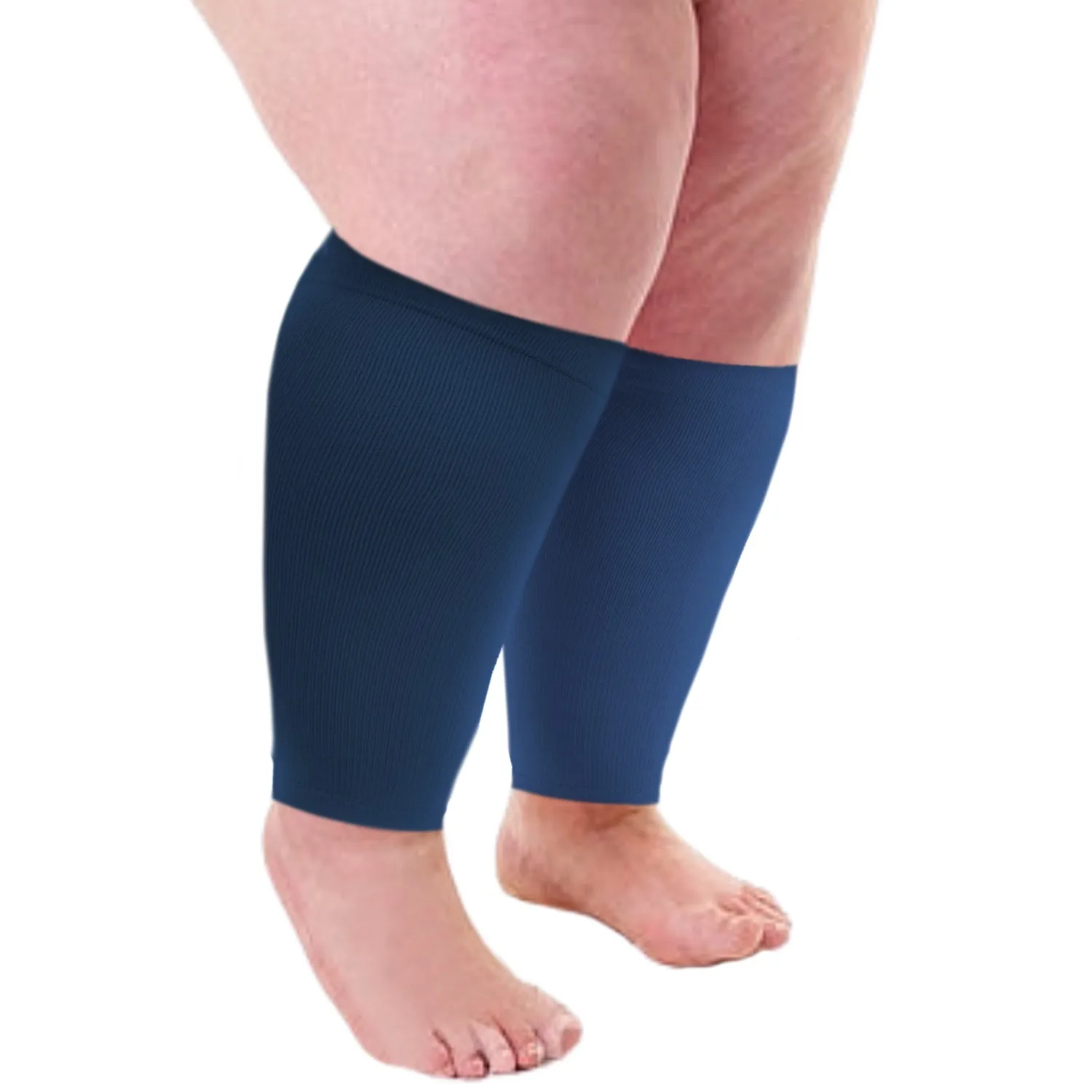 WIDE Calf Compression Sleeves 20-30 mmHg | Plus Size by Dominion Active (1 Pair)