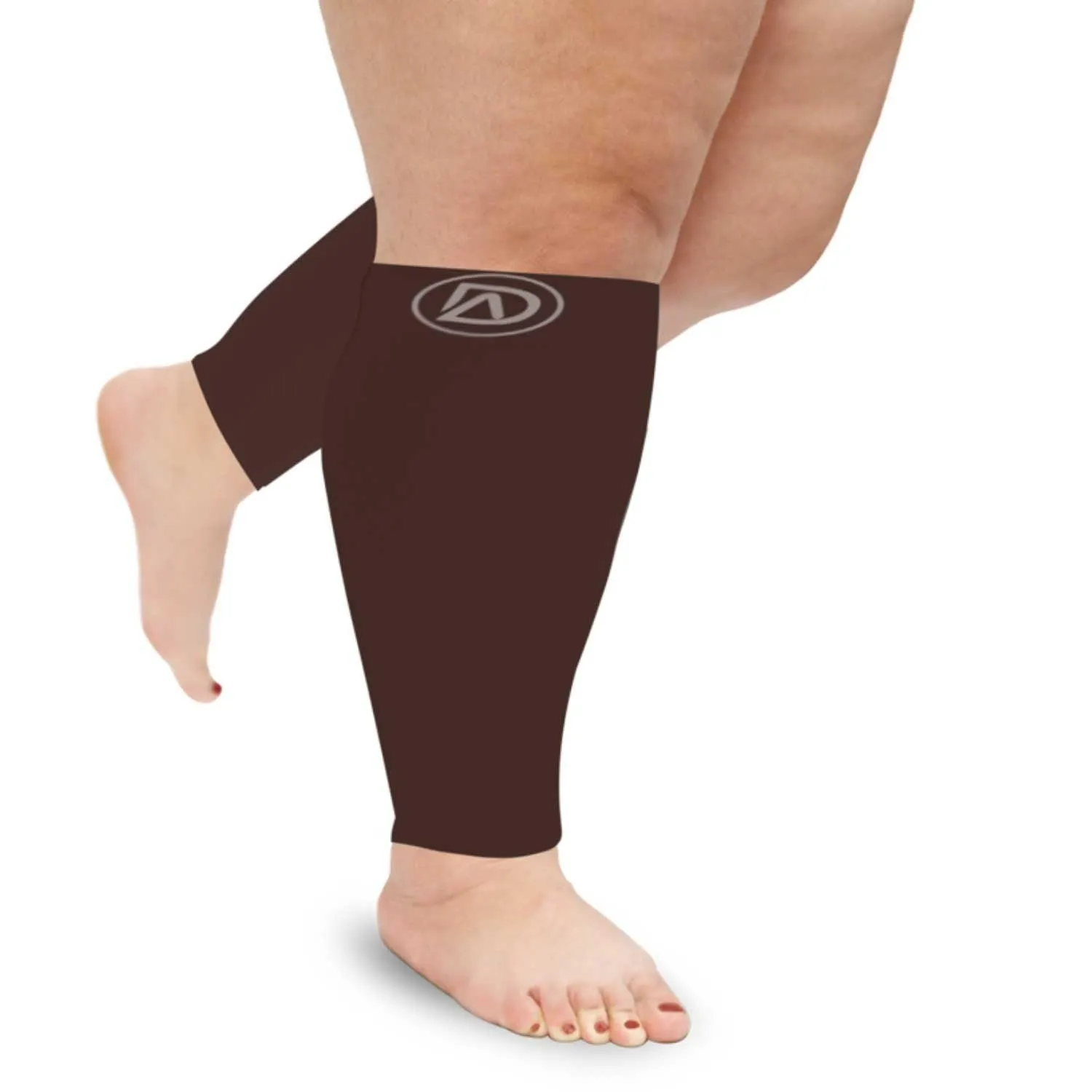 WIDE Calf Compression Sleeves 20-30 mmHg | Plus Size by Dominion Active (1 Pair)