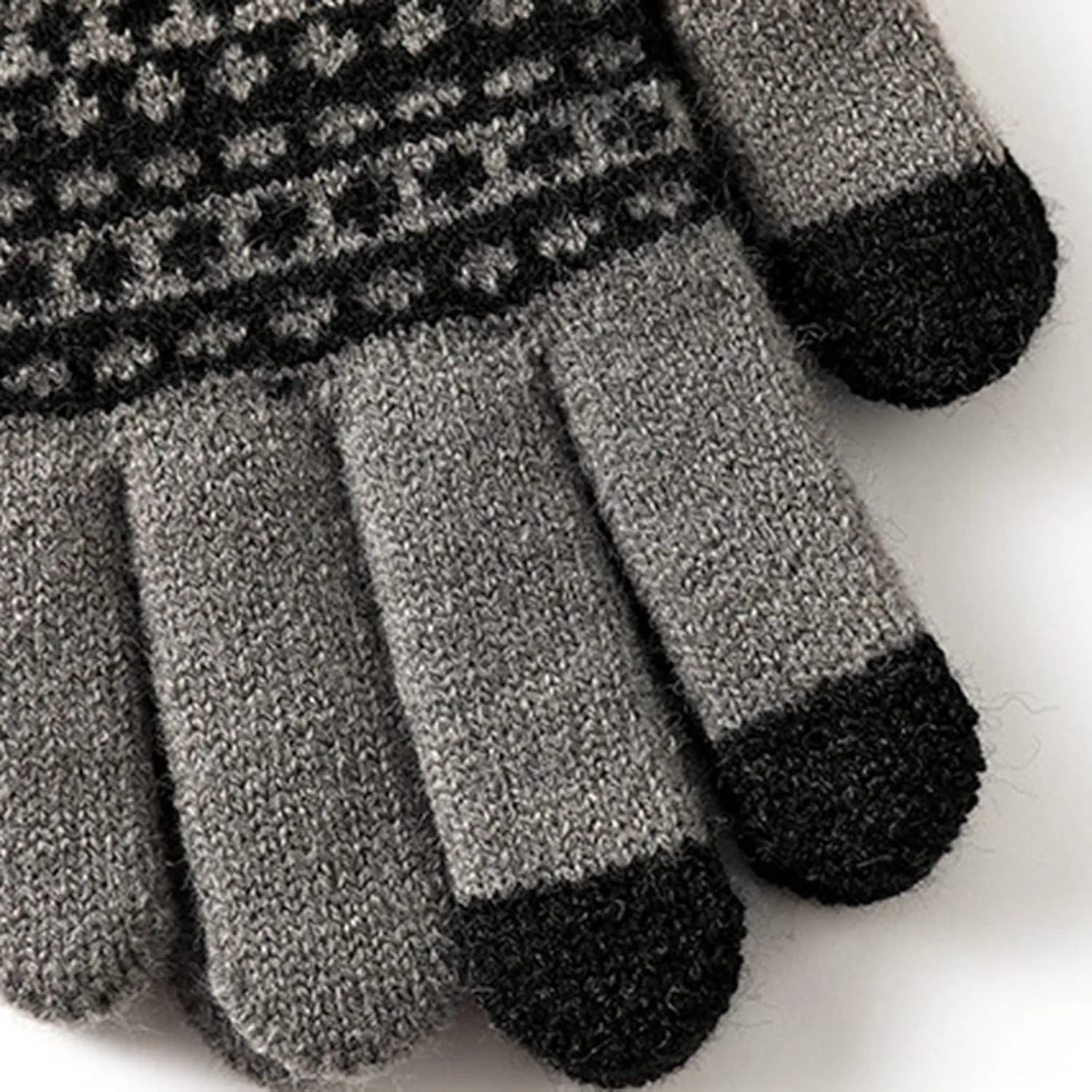 Winter Gloves for Men Women Touchscreen Cold Weather Thermal Thicken Warm Knit Glove for Running Driving Hiking
