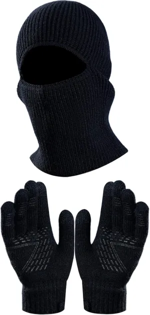 Winter Scarf Hat and Gloves Set Womens Knit Hat Fashion Hats for Women Winter Beanie Hat Scarf Gloves Set for Women