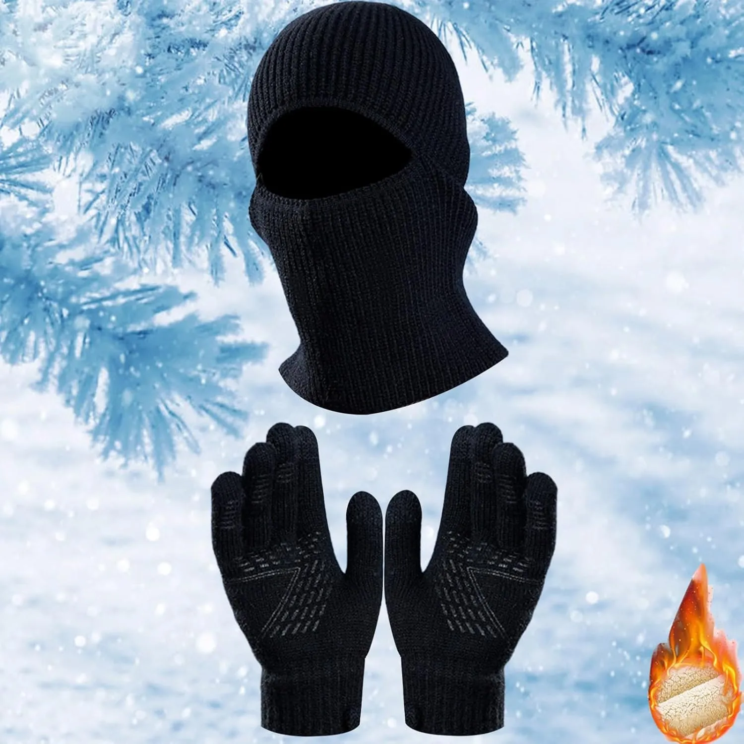 Winter Scarf Hat and Gloves Set Womens Knit Hat Fashion Hats for Women Winter Beanie Hat Scarf Gloves Set for Women