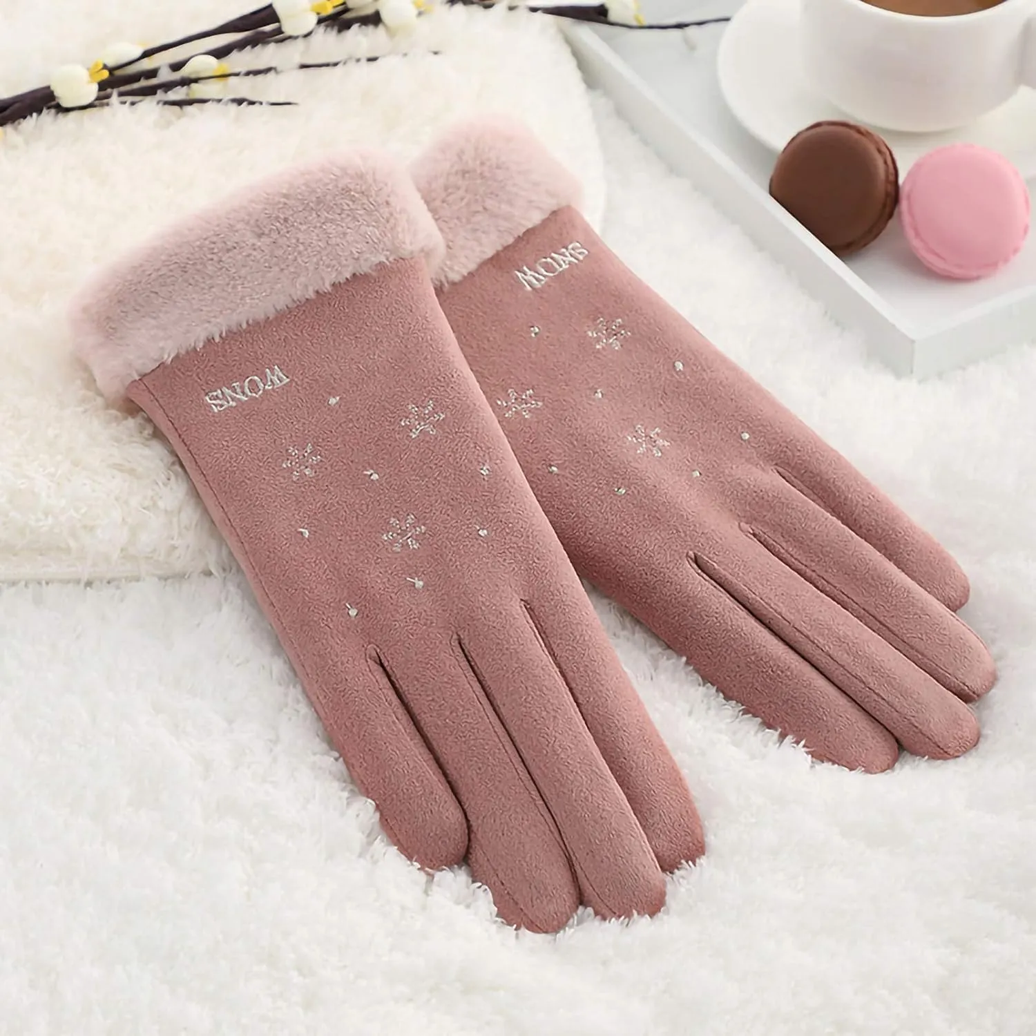 Winter Women Ski Mittens Windproof Touchscreen Snow Anti Slip Warm Windproof Snowboard Glove Mens Gloves