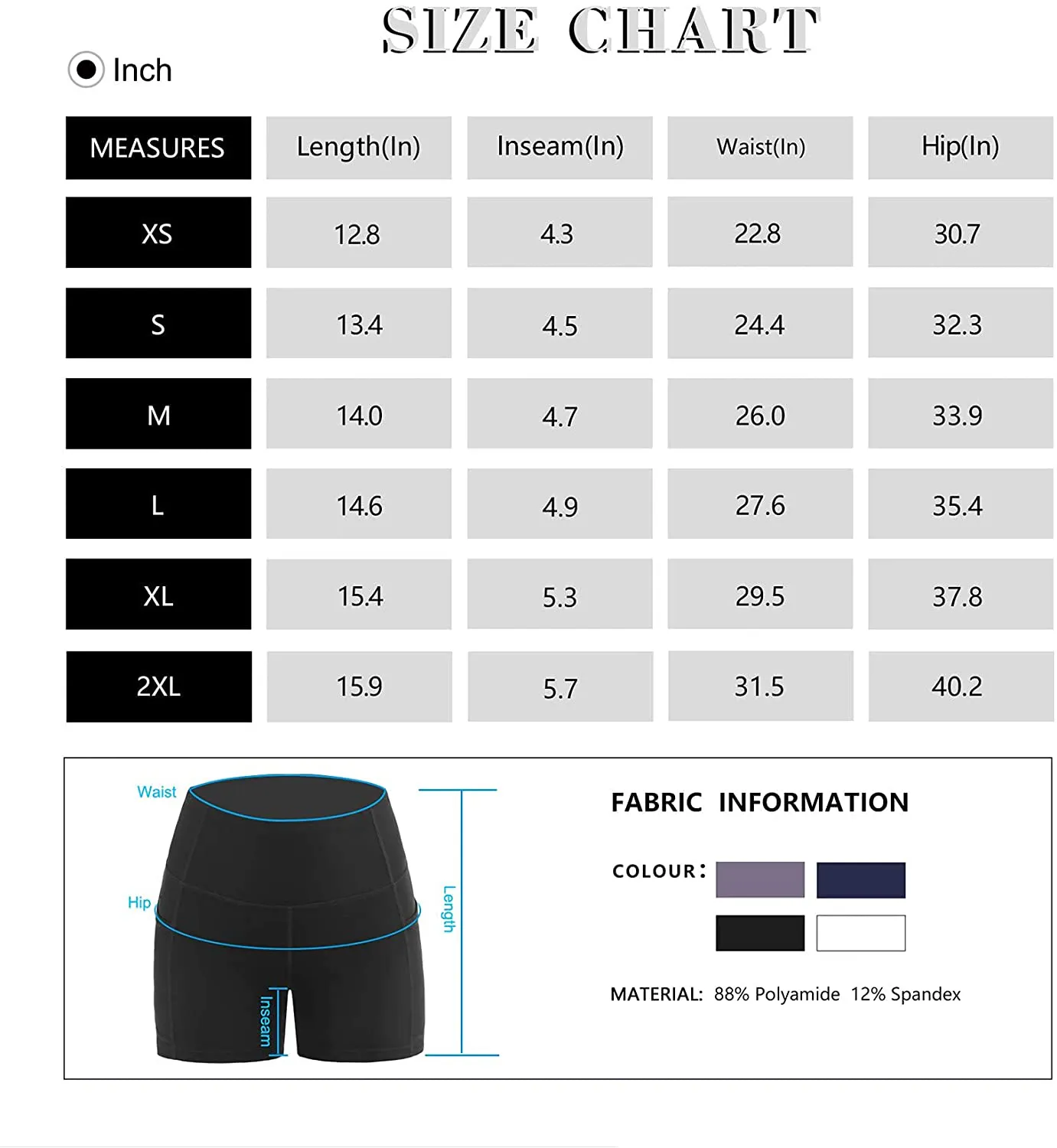 Wjustforu Biker Shorts for Women High Waist Yoga Shorts Women's Workout Running Shorts with Side Pockets