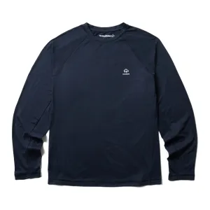 Wolverine Mens Dark Navy Polyester L/S Tactical Sun-Stop Eco Crew Classic Design Wolverine Mens Dark Navy Polyester L/S Tactical Sun-Stop Eco Crew Effortless Style Brushed Inner Lining