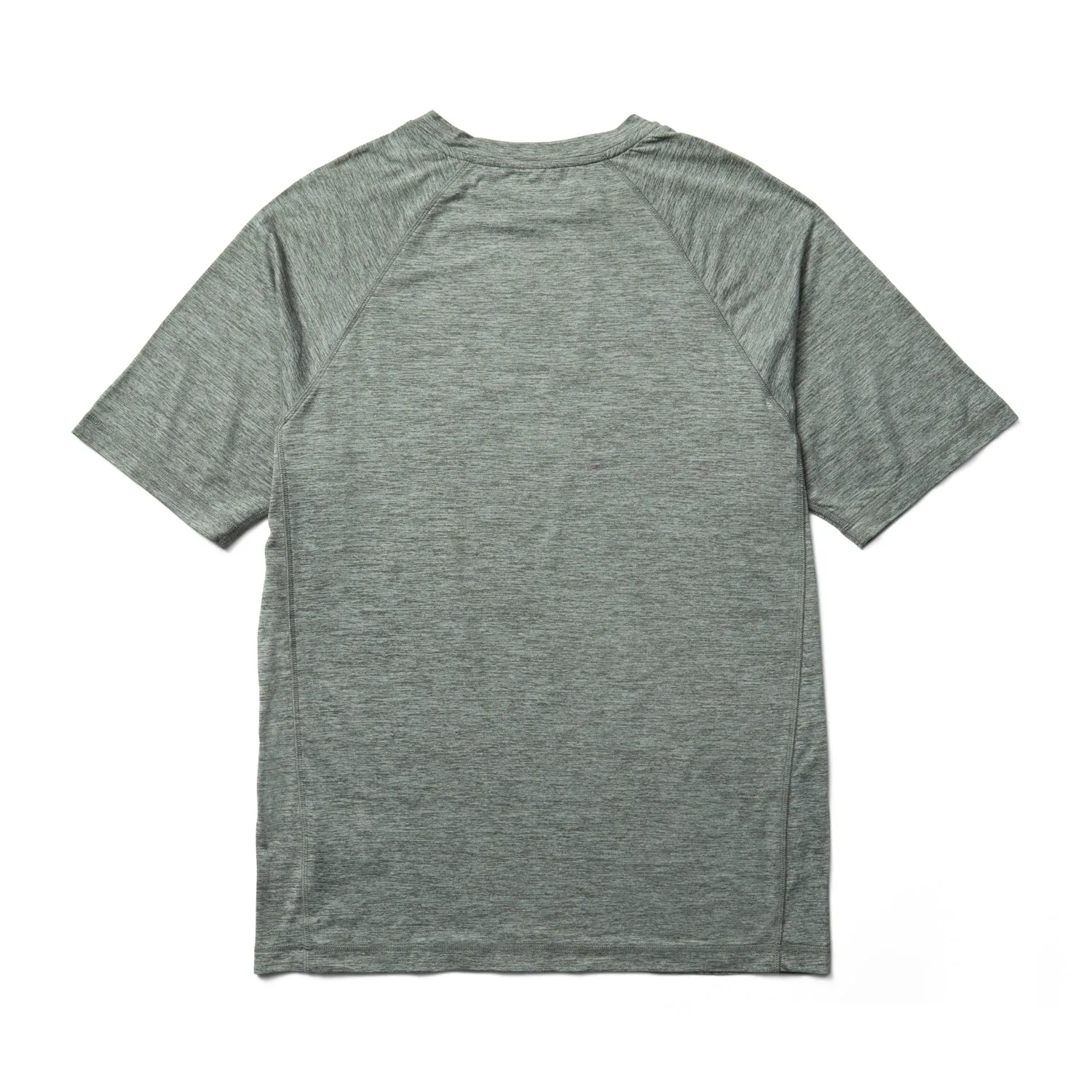 Athletic Look Pocket Detail Wolverine Mens Gunmetal Heather 100% Polyester Sun-Stop Eco Tee