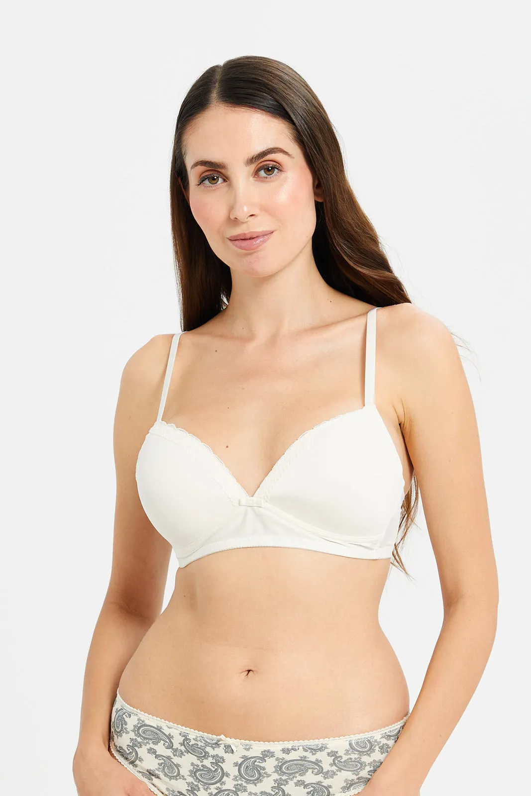 Women Assorted Non Wired Bra Set (Pack of 3)