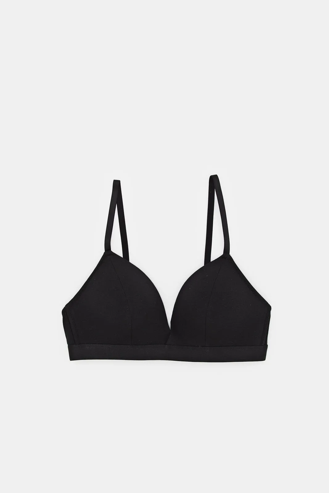 Women Black And Beige Non-Wired Bras Set (Pack of 2)