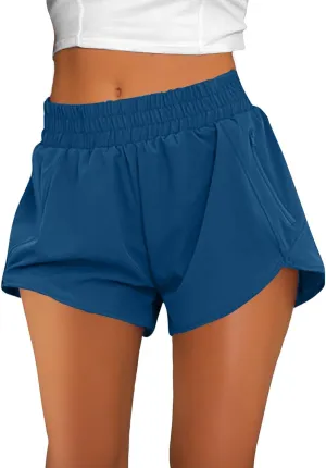 Women High Waist Workout Gym Cycling Shorts Casual Plus Size Summer Split Hem Biker Pants Athletic Running Clothes