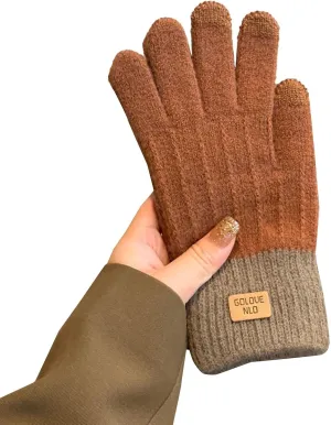 Women Winter Touchscreen Gloves Cold Weather Thermal Warm Stretchy Gloves Knit Gloves for Driving Hiking