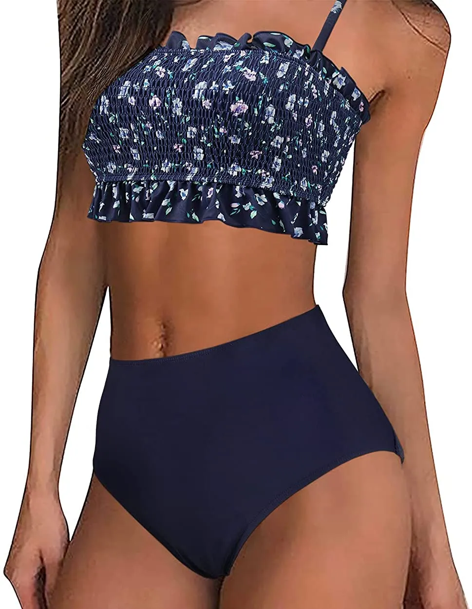 Women's  Bikini Top High Waisted Bottom 2 Piece Swimsuits Bikini Set