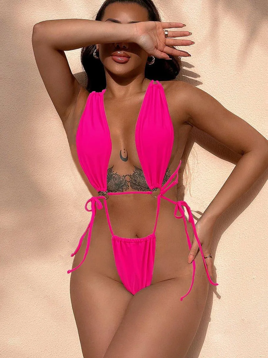 Women's Designer One-Piece Swimsuit - Cut Out, Sexy Swimwear | GFIT