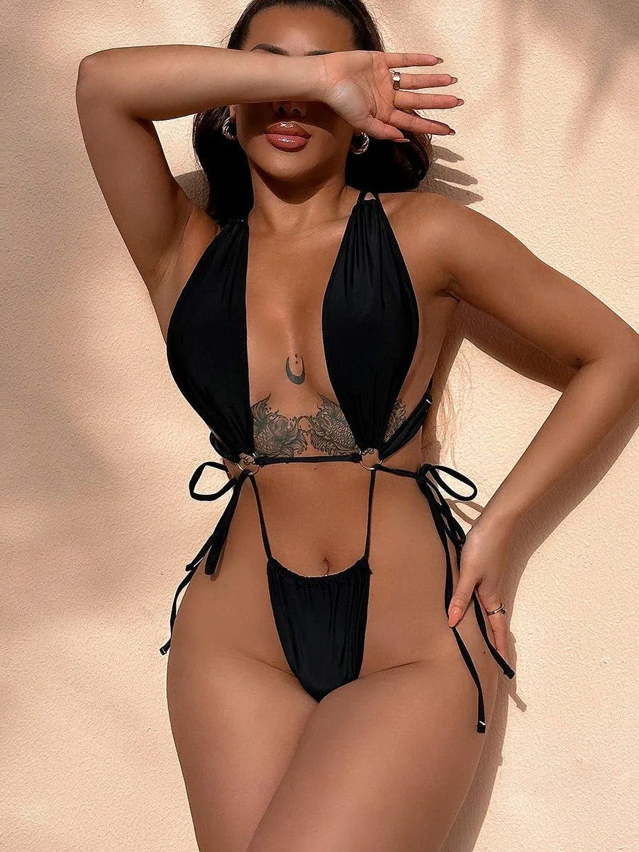 Women's Designer One-Piece Swimsuit - Cut Out, Sexy Swimwear | GFIT