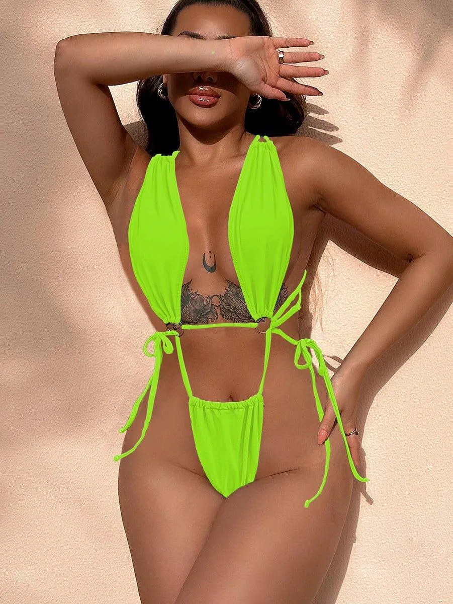 Women's Designer One-Piece Swimsuit - Cut Out, Sexy Swimwear | GFIT